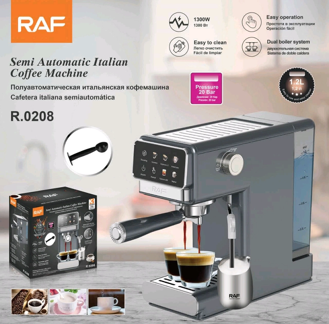 RAF R.0208 Semi-Automatic Italian Coffee Machine