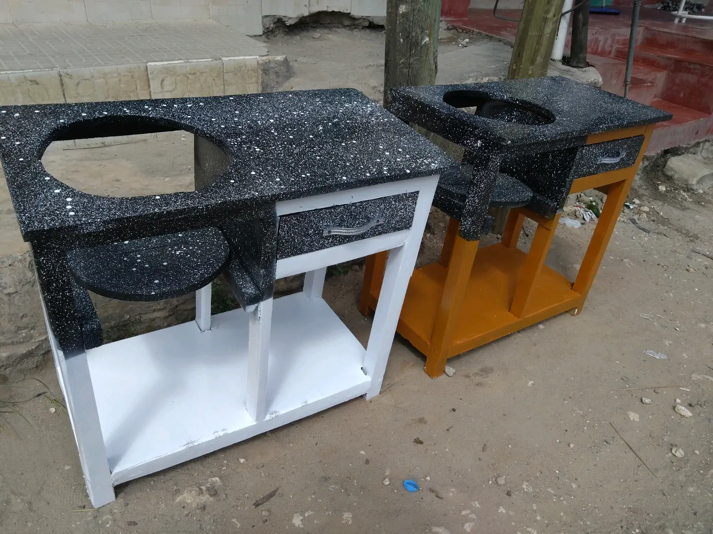 Custom-made Wooden Gas Stove Table thumbnail 3