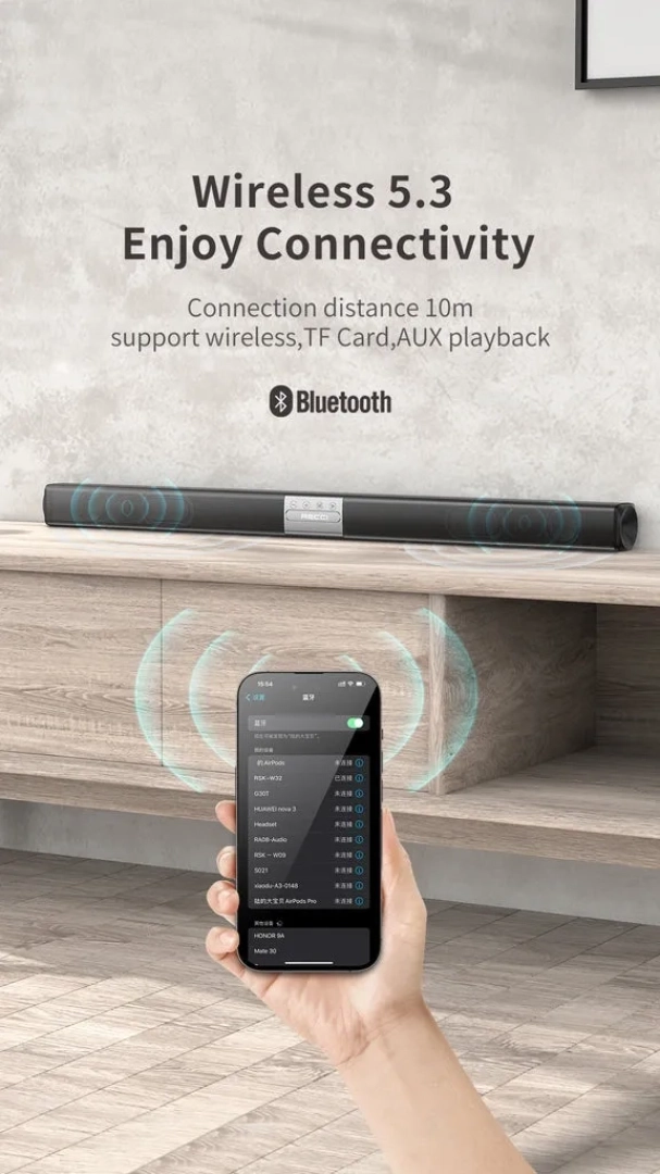 RECCI RSK-W32 Bach Series Smart Wireless Speaker Soundbar thumbnail 5