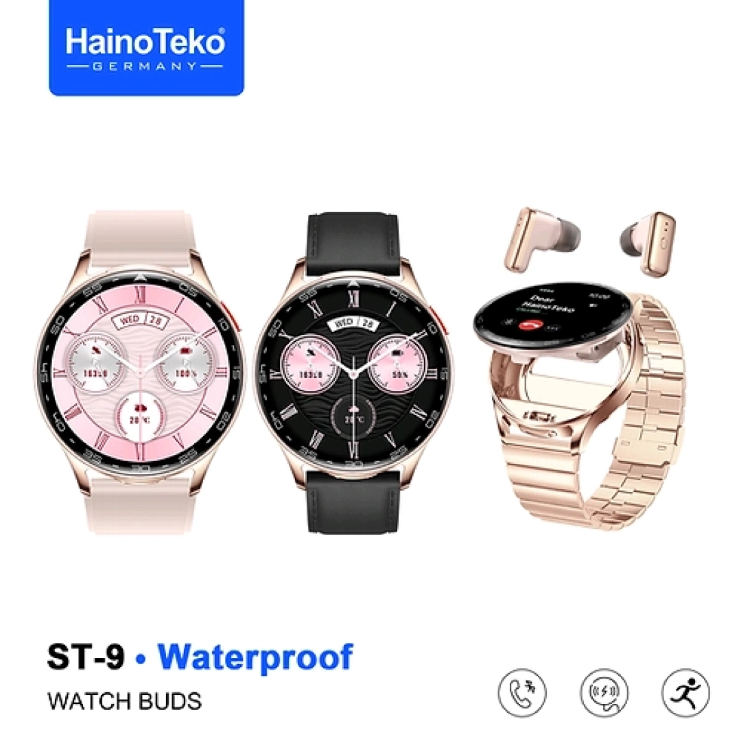 Haino Teko ST-9 Smart Watch Set with Integrated Earbuds thumbnail 2