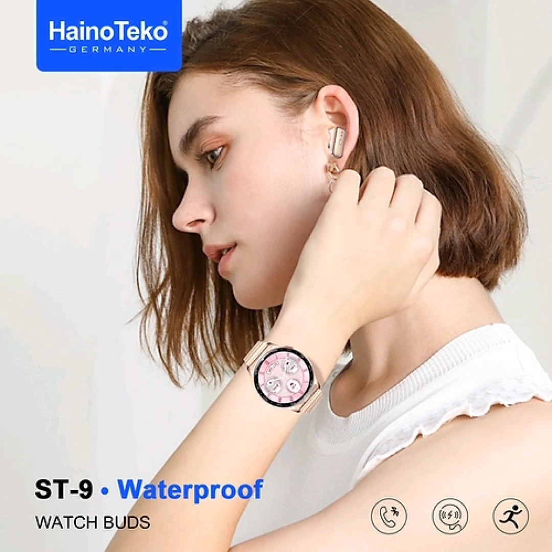 Haino Teko ST-9 Smart Watch Set with Integrated Earbuds thumbnail 3