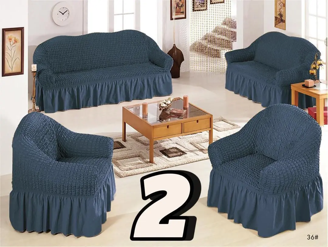 Textured Ruffled Sofa Covers thumbnail 4