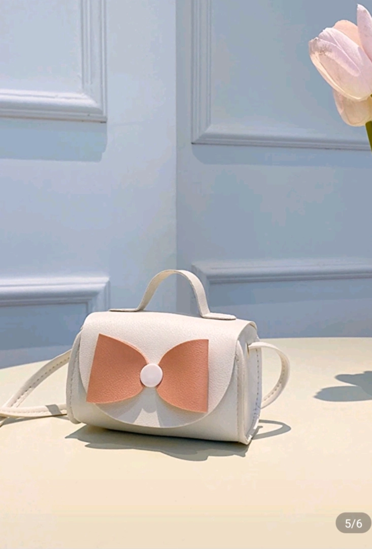 Kids Girls Mini Shoulder Leather Bag