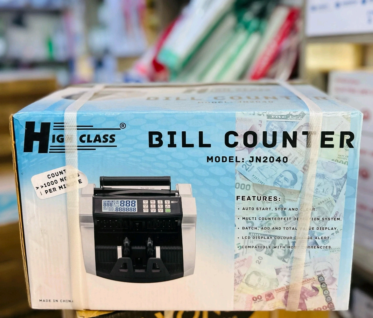 High Class Bill Counter Model JN2040 with UV/MG Detection