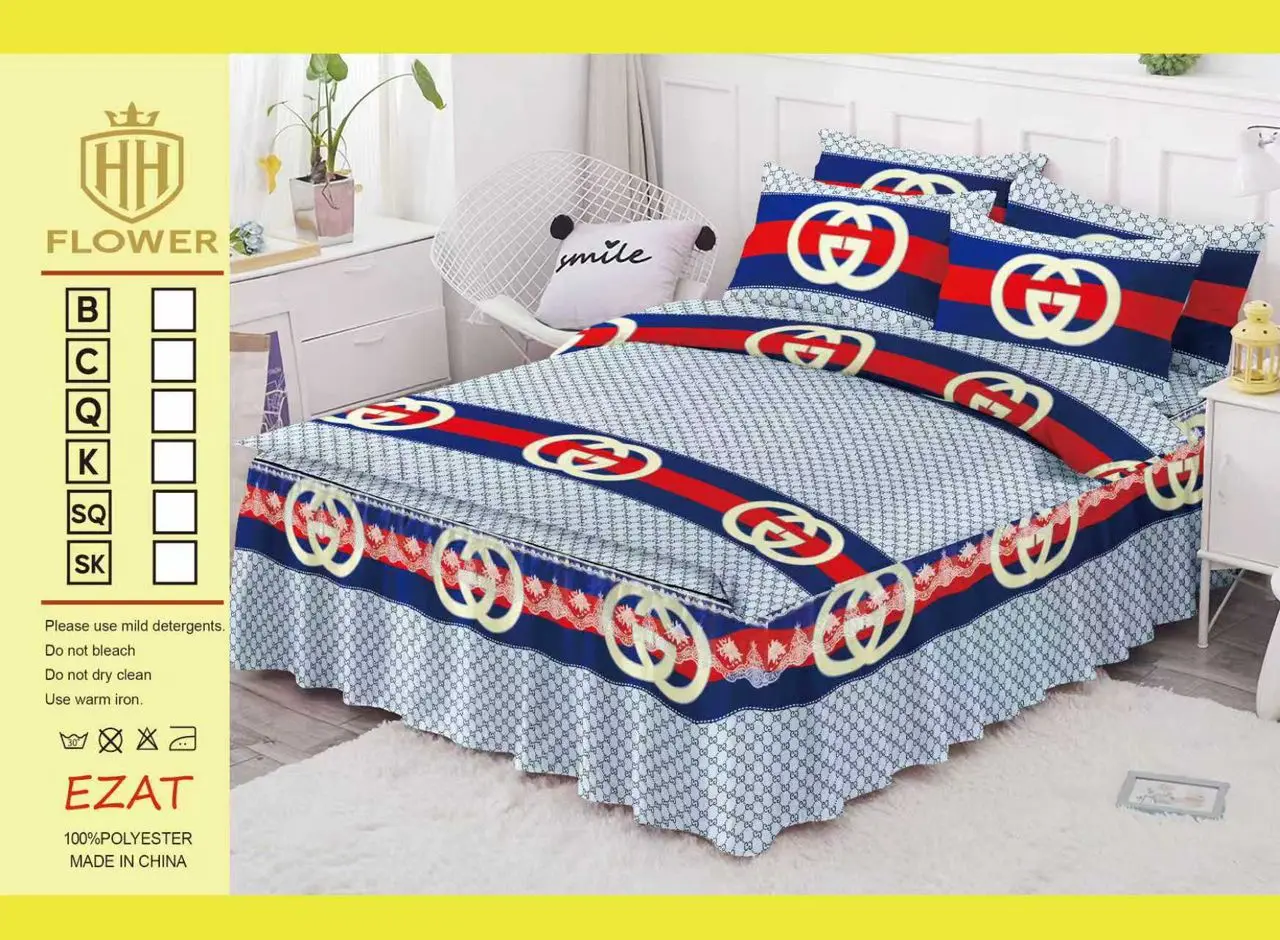 Bedsheet Set (1 Bedskirt, 1 Sheet, 4 Pillowcases) thumbnail 5