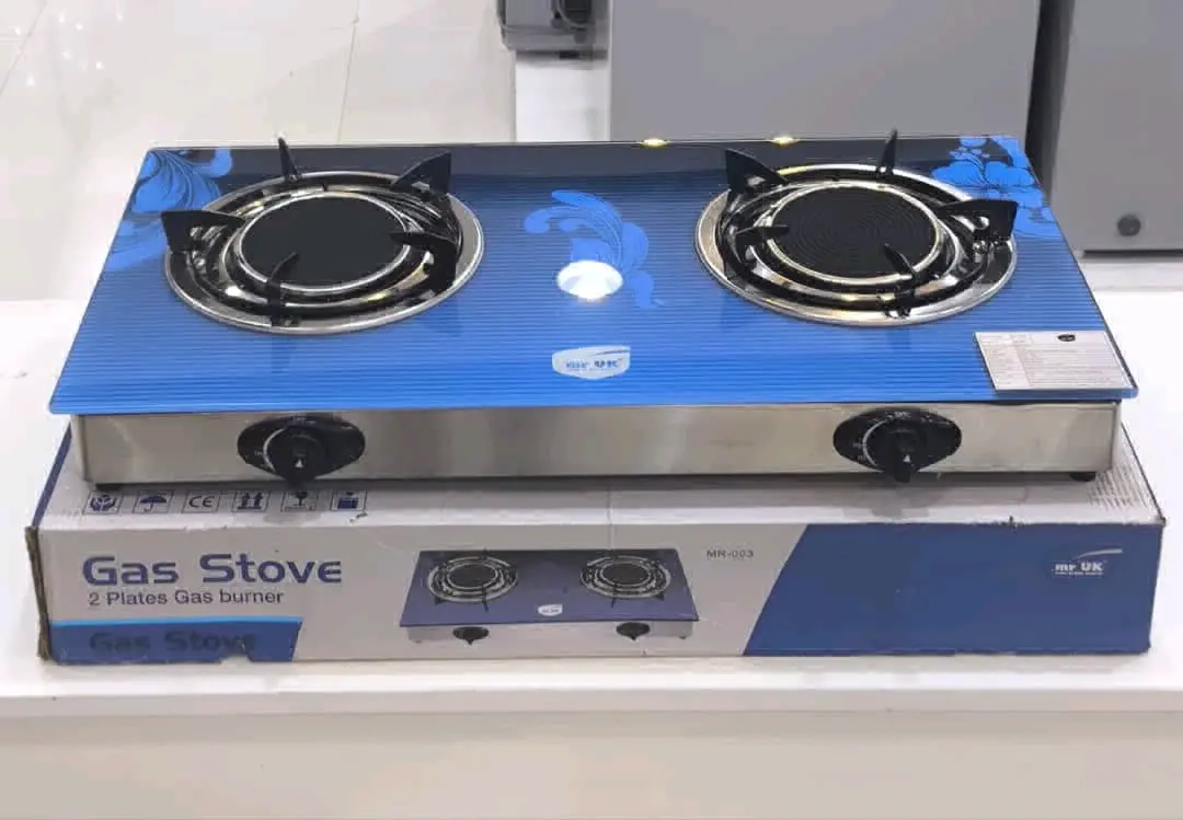 MR UK 2-Plate Glass Top Gas Stove (UK 003)