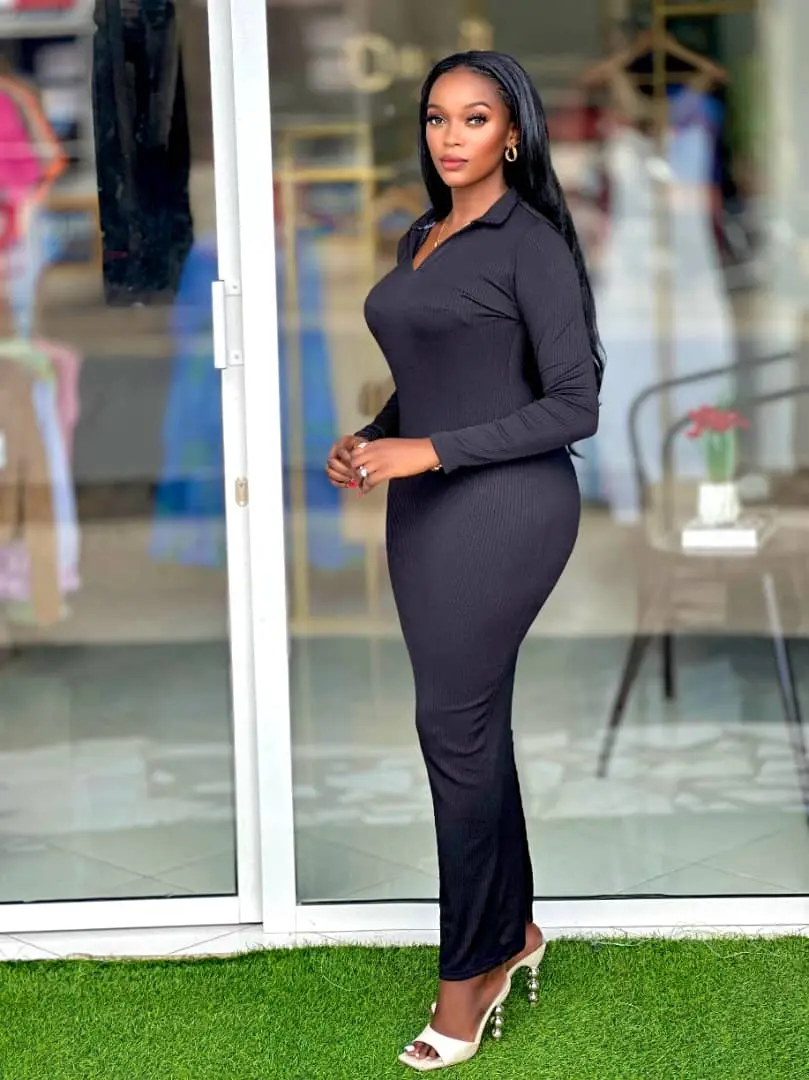New Free Size Long Sleeved Maxi Dresses thumbnail 5