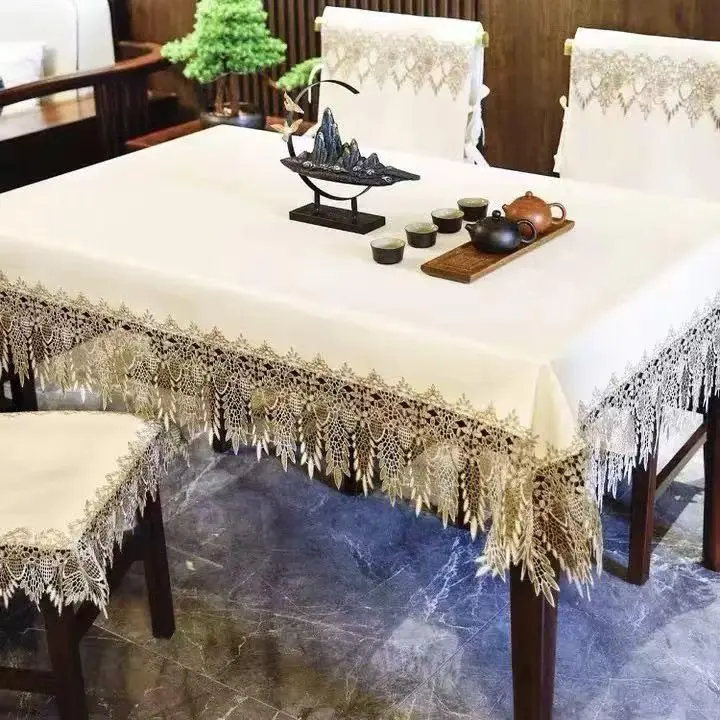 Waterproof & Oilproof Lace Tablecloth (140x180cm) thumbnail 2