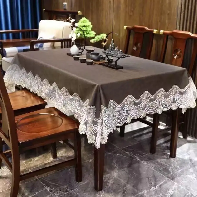 Waterproof & Oilproof Lace Tablecloth (140x180cm) thumbnail 4