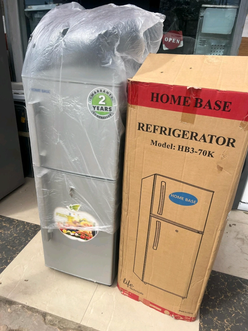 New HOME BASE Refrigerator (Silver-Grey)