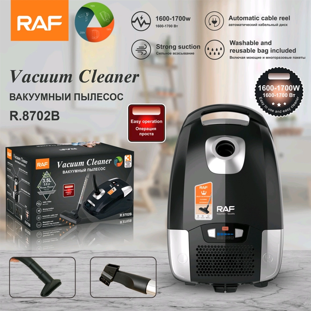 RAF R.8702B Multifunction Dry Electric Vacuum Cleaner