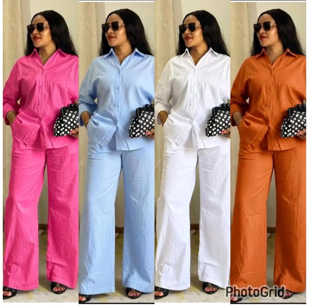 Two-Piece Shirt and Trousers Set