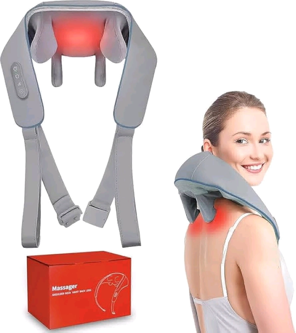 Electric Shiatsu Neck and Shoulder Massager with Heat