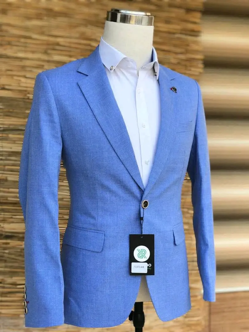 Ricardo Blue Plaid Blazer thumbnail 3