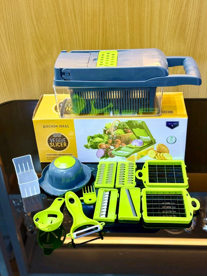 Kitchen Ideas 14pcs Multifunctional Veggie Slicer Set