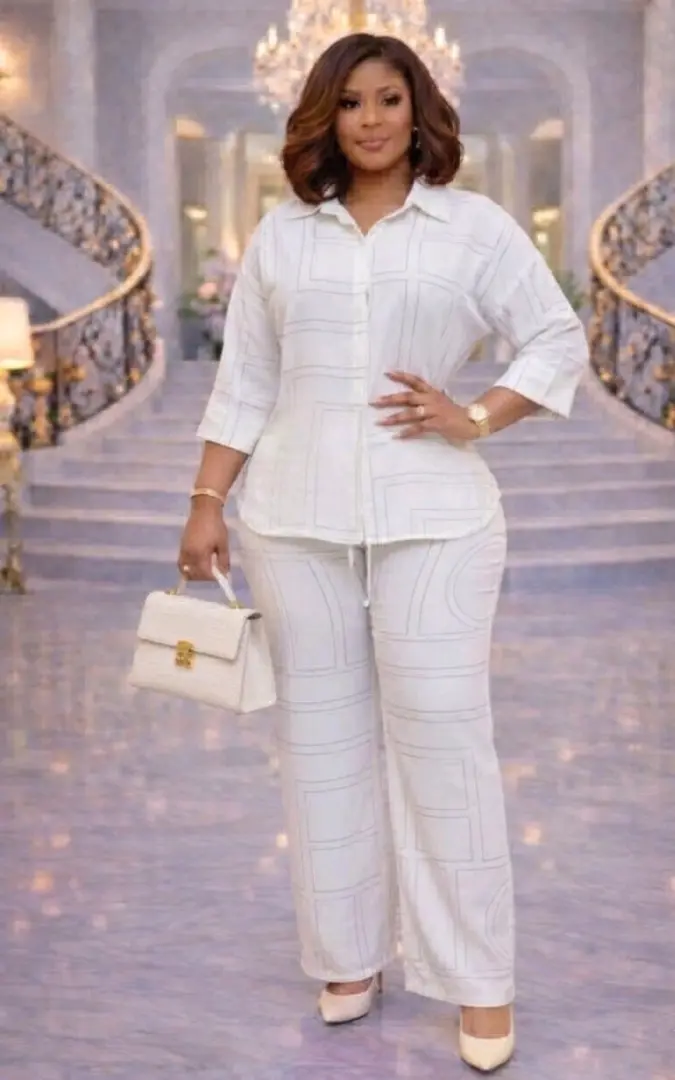 Two-Piece Matching Set (Shirt & Trousers)