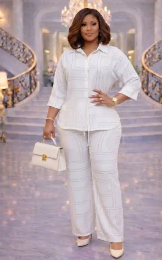 Two-Piece Matching Set (Shirt & Trousers)