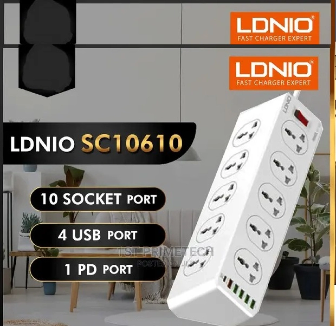 LDNIO SC10610 10-Port Power Extension Strip