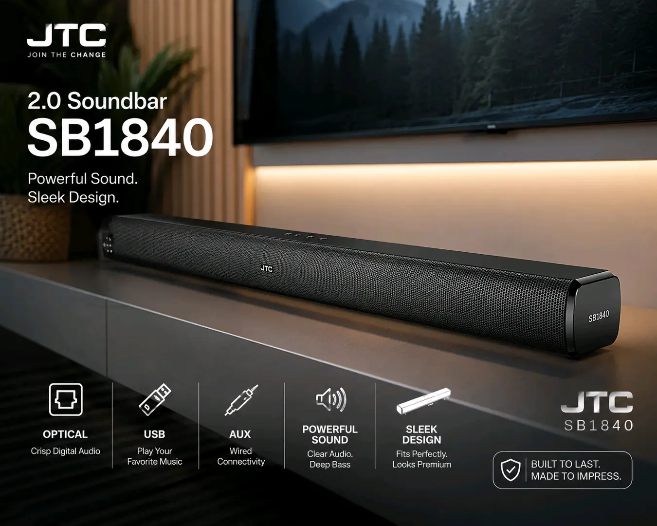 JTC 2.0 Soundbar SB1840