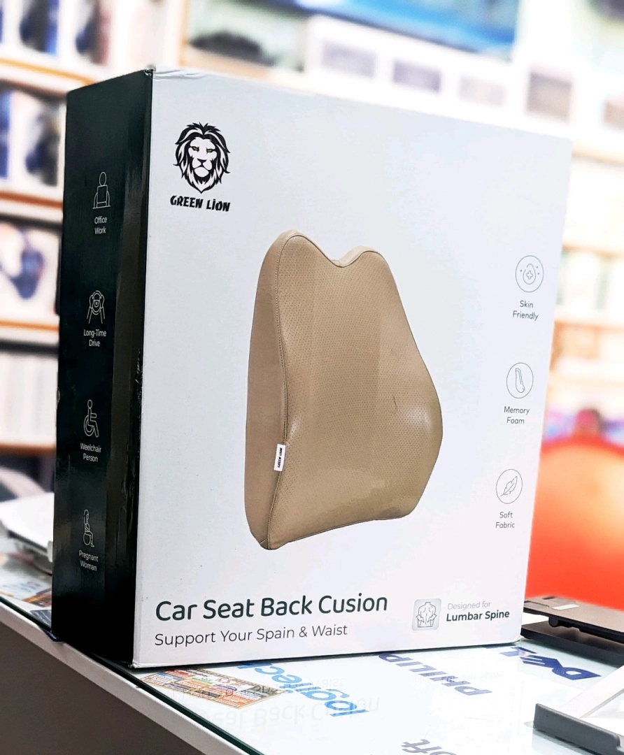 Green Lion Car Seat Back Cushion - Lumbar Support