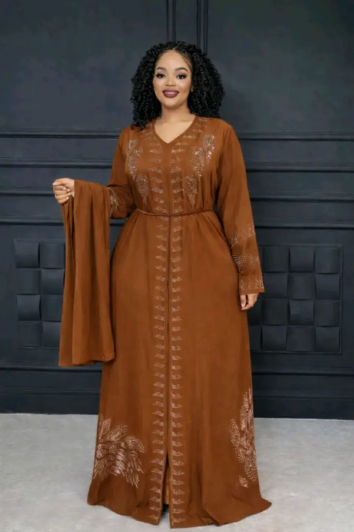 Abaya Dress Set (2 Pieces) - Multiple Sizes & Colors thumbnail 4