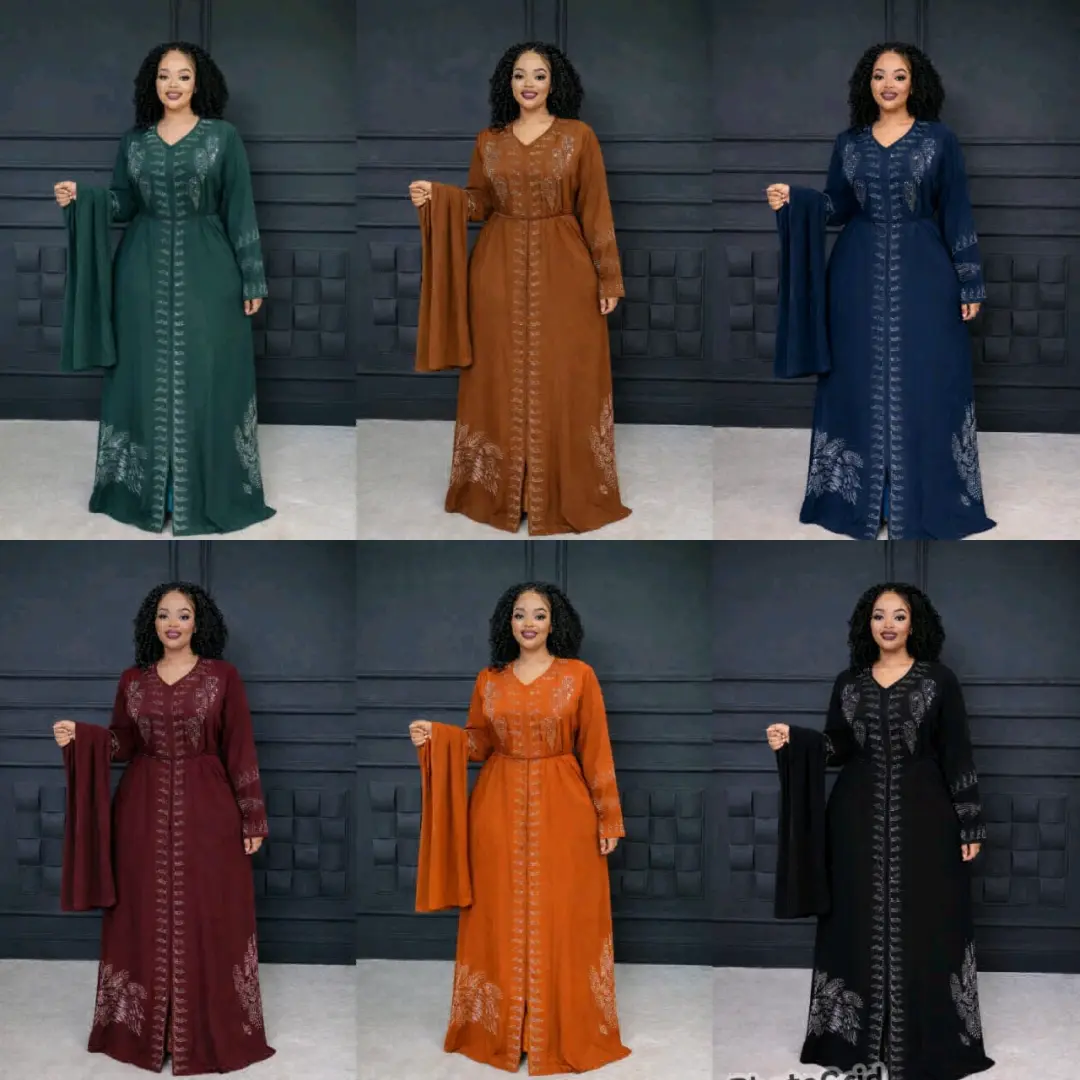 Abaya Dress Set (2 Pieces) - Multiple Sizes & Colors thumbnail 7