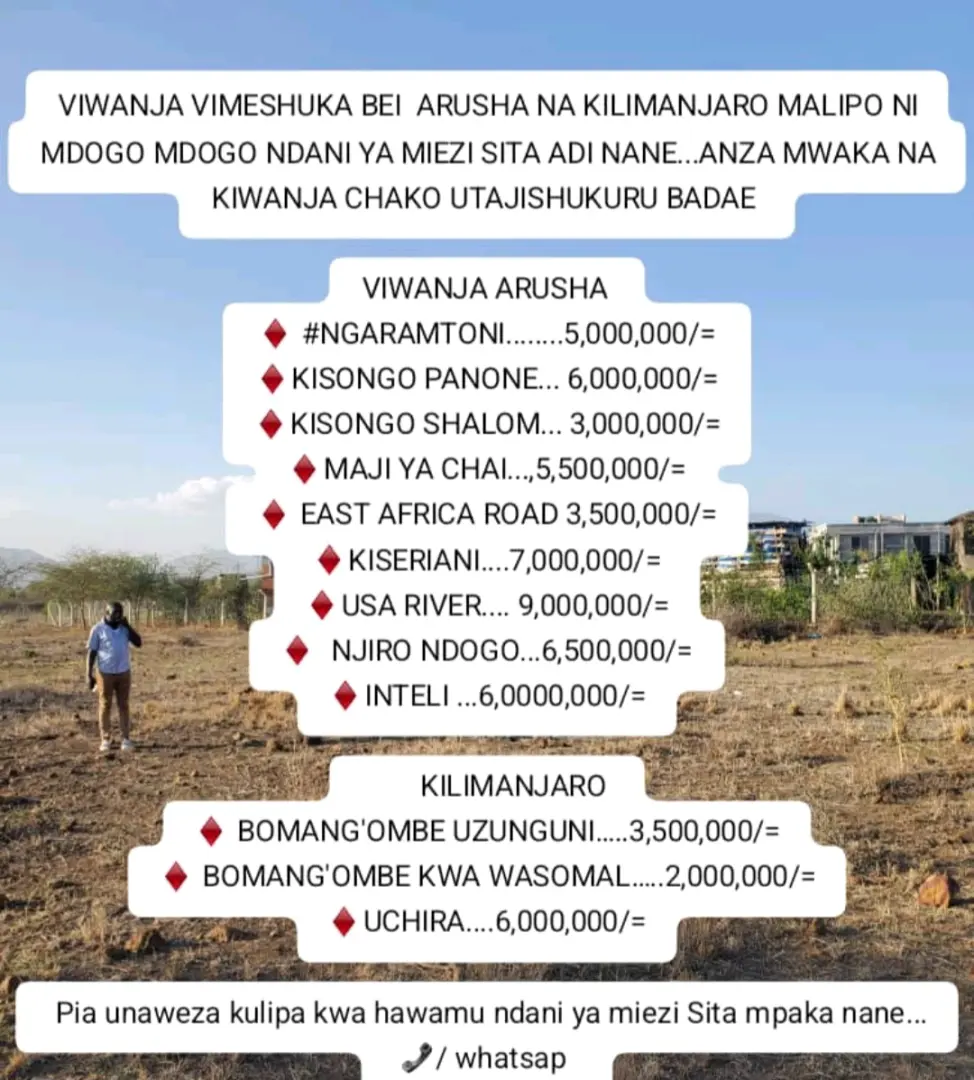 Viwanja na Kambele kwa Bei Nafuu
