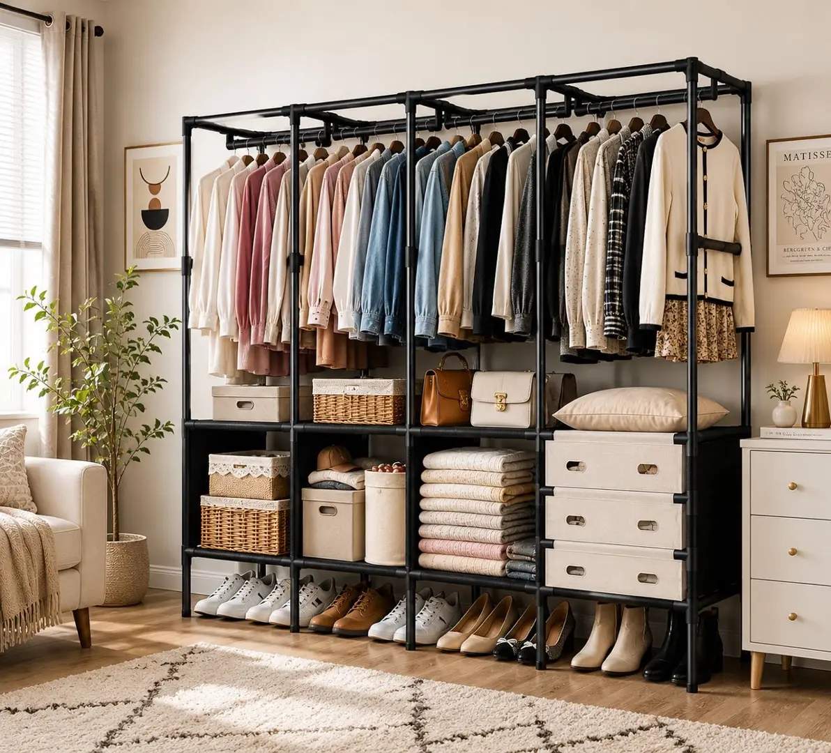 Multi-Function Clothes Wardrobe Organizer