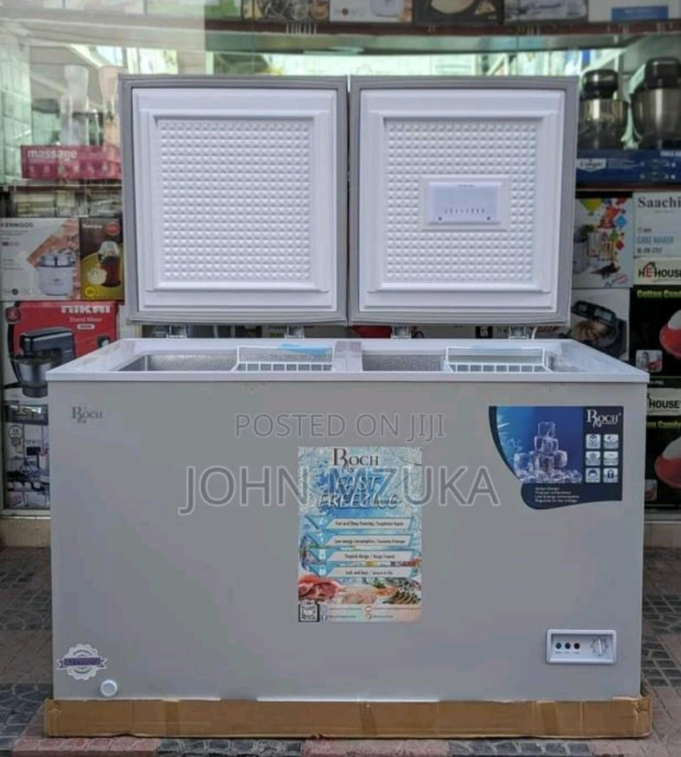 ROCH 420L Double-Door Chest Freezer