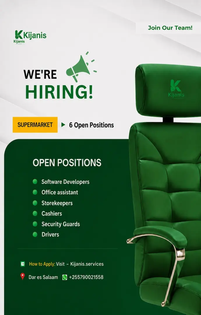Kijanis Supermarket Recruitment - Masaki