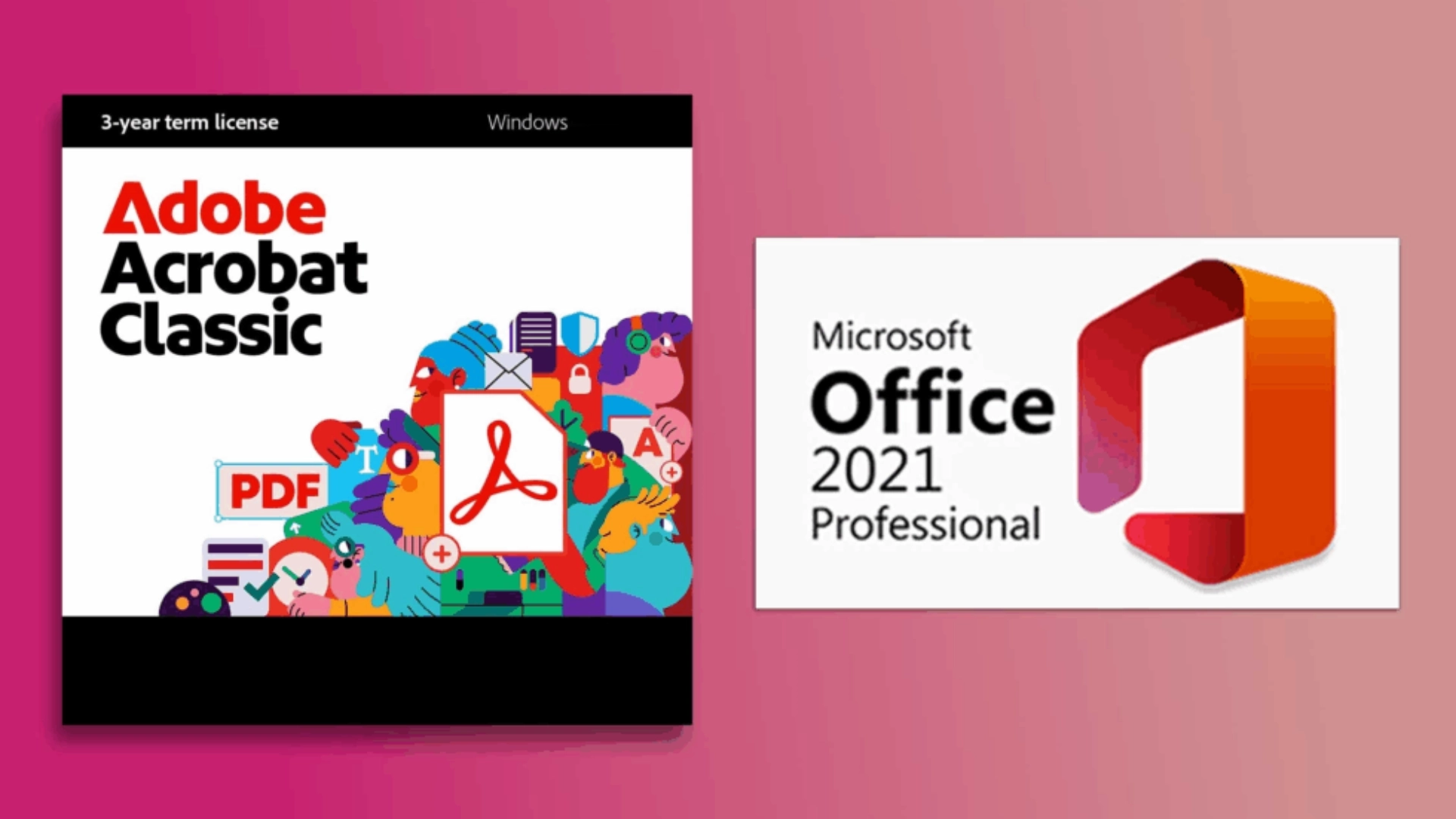 Microsoft Office 2021 & Adobe Acrobat Pro 2025 Lifetime License thumbnail 2