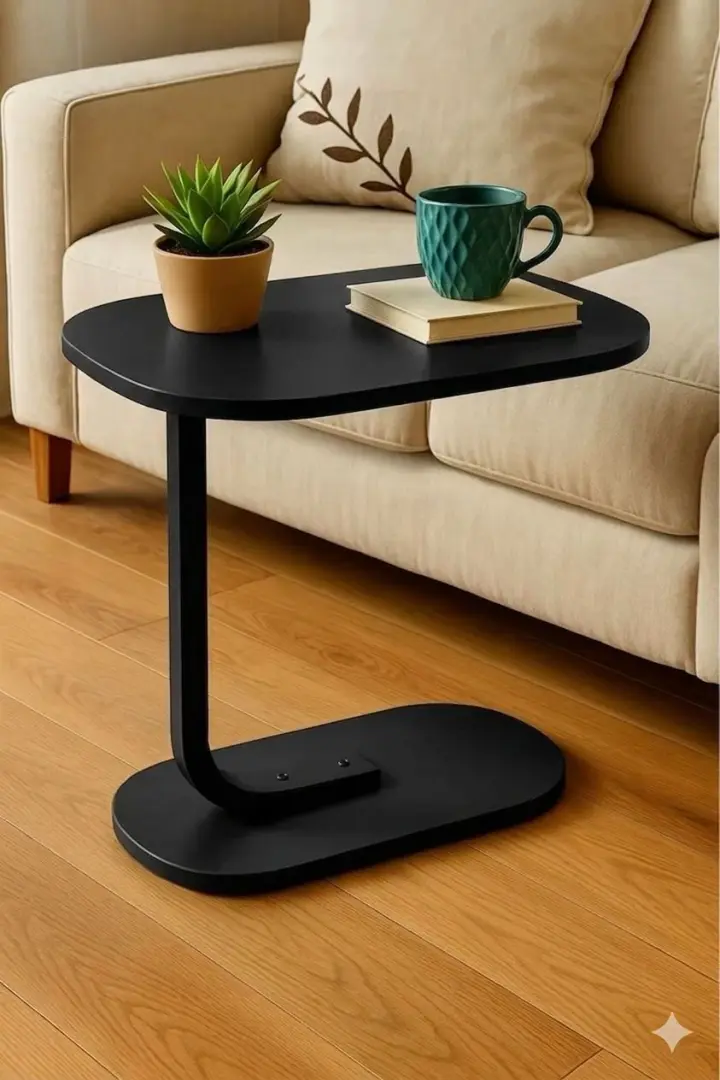 Quality C-Shaped Side Stool