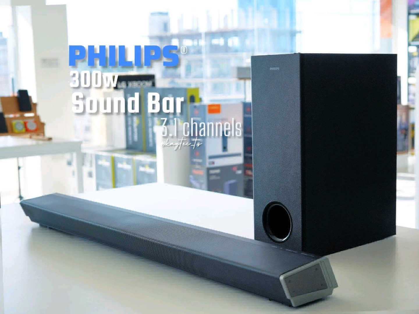 Brand New Philips 300W Sound Bar 2.1 Channels Super Bass