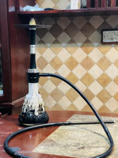Premium Black & White Shisha Hookah Set
