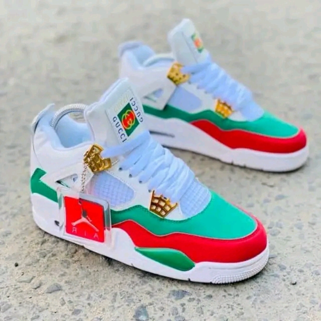 Air Jordan Sneakers with Gucci Accents