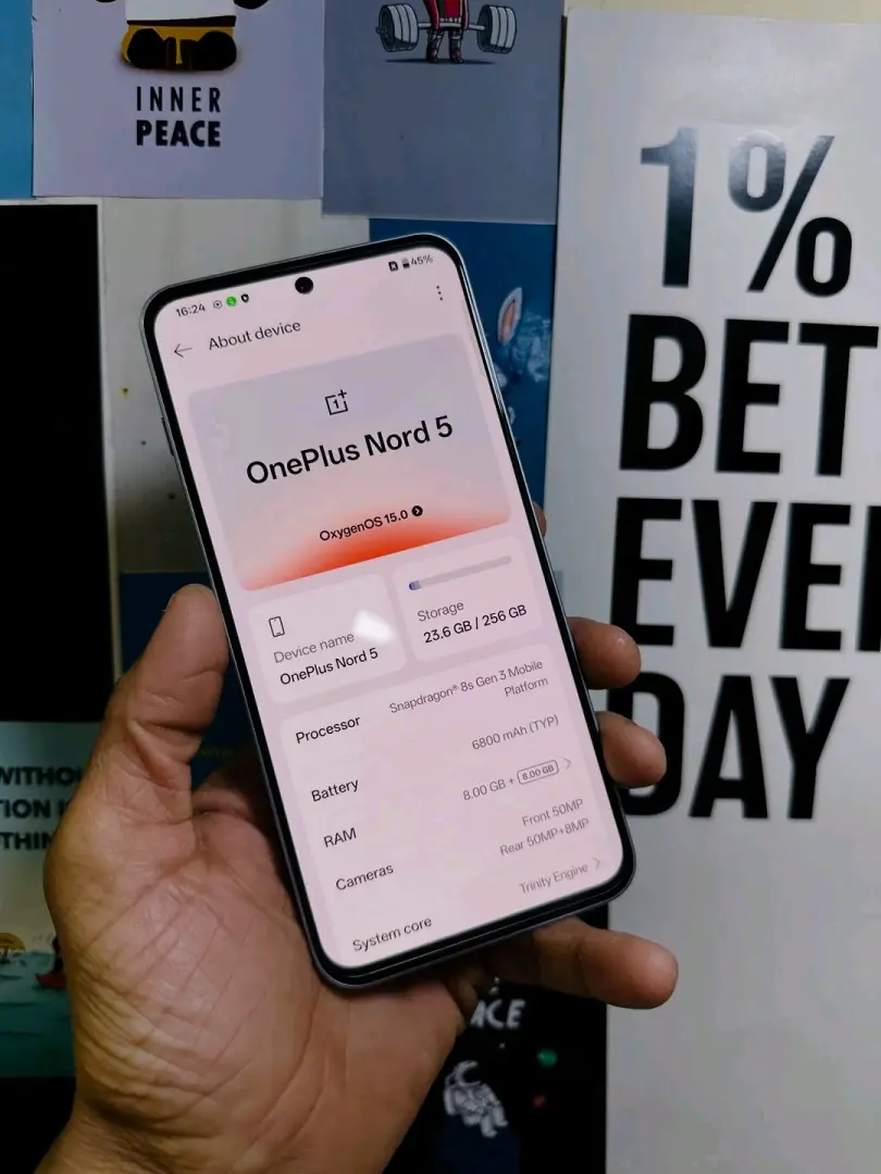 Used OnePlus Nord 5 (256GB/12GB) thumbnail 3