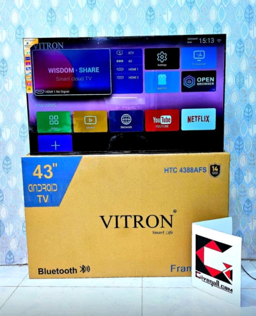 Vitron 43-inch Smart Android TV with Bluetooth