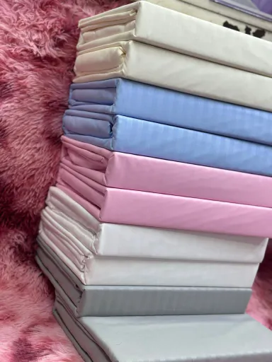 Bedsheets Plain with Stripes (Size 8/8)
