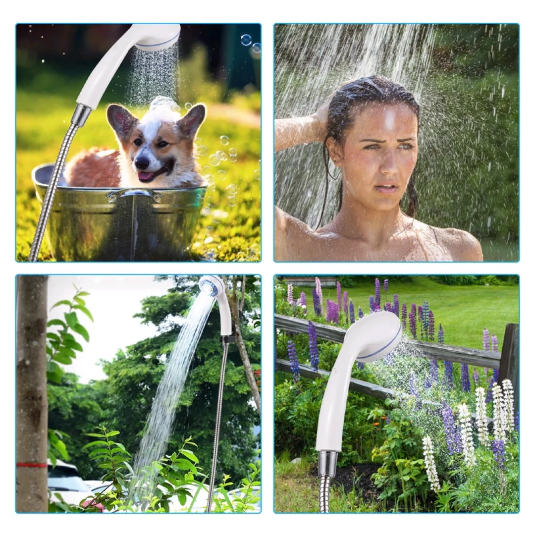 Portable USB Rechargeable Camping Shower Pump thumbnail 2