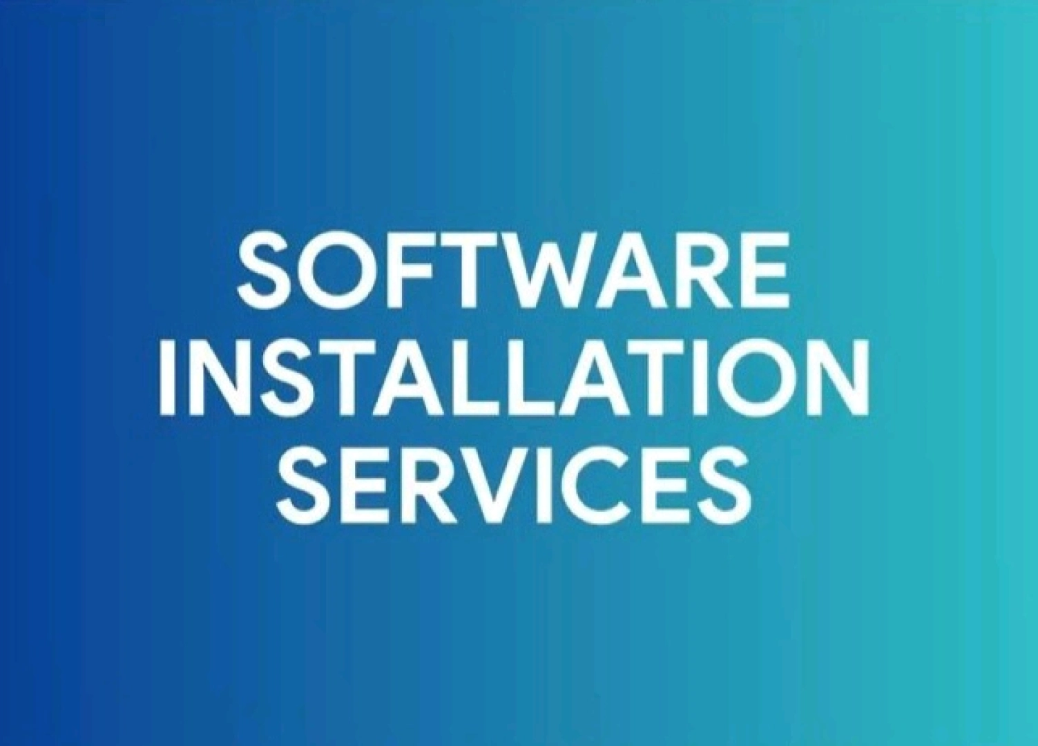 Computer Software Installation Services (Windows/Mac)
