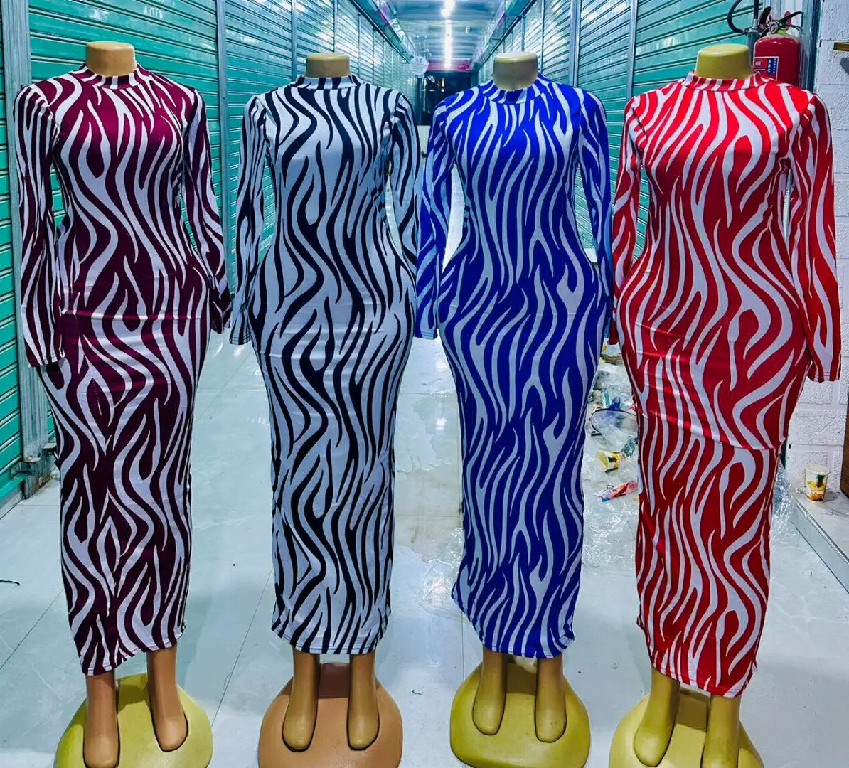Zebra Pattern Bodycon Dresses