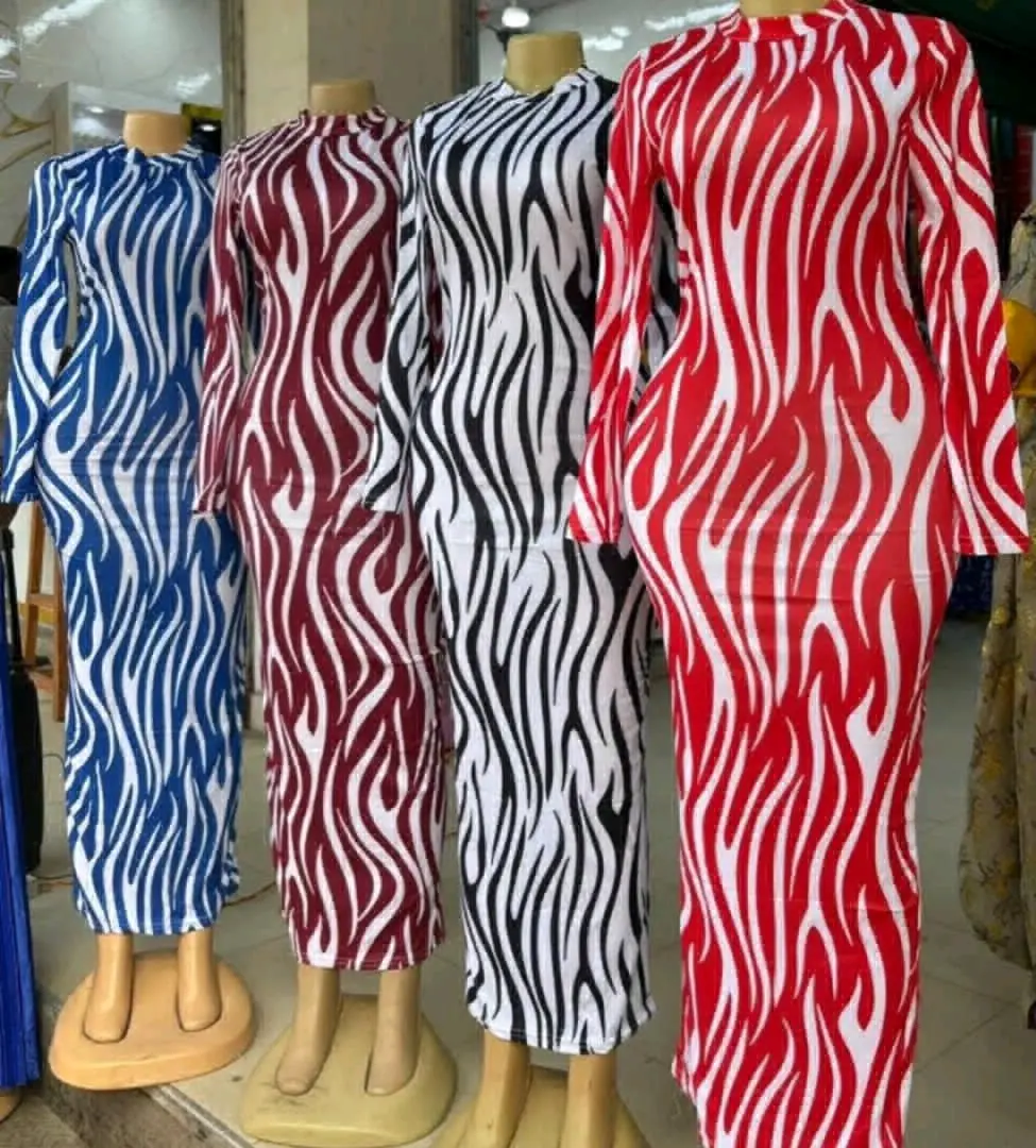 Zebra Pattern Bodycon Dresses thumbnail 3