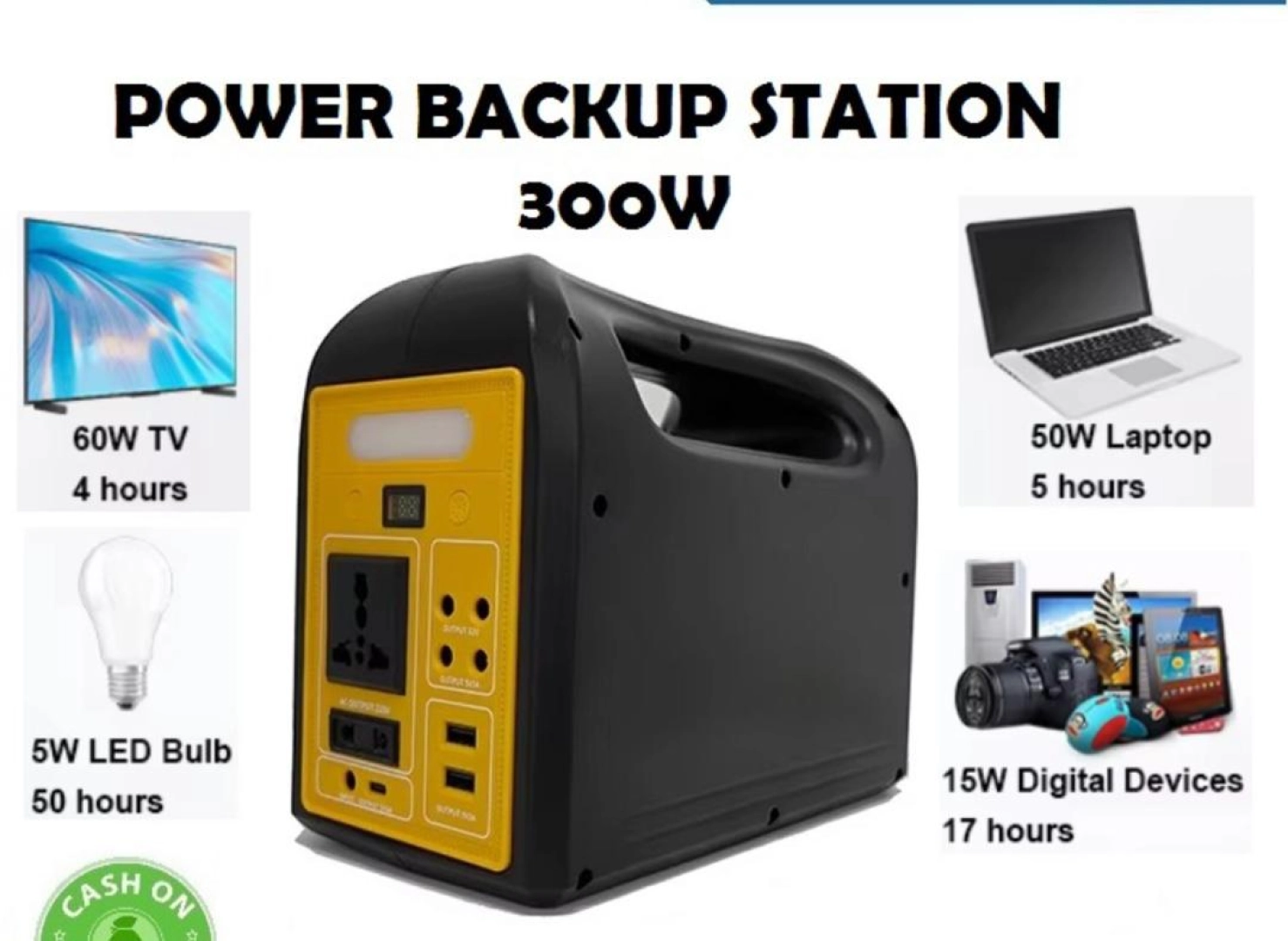 Portable Power Backup Station 300W