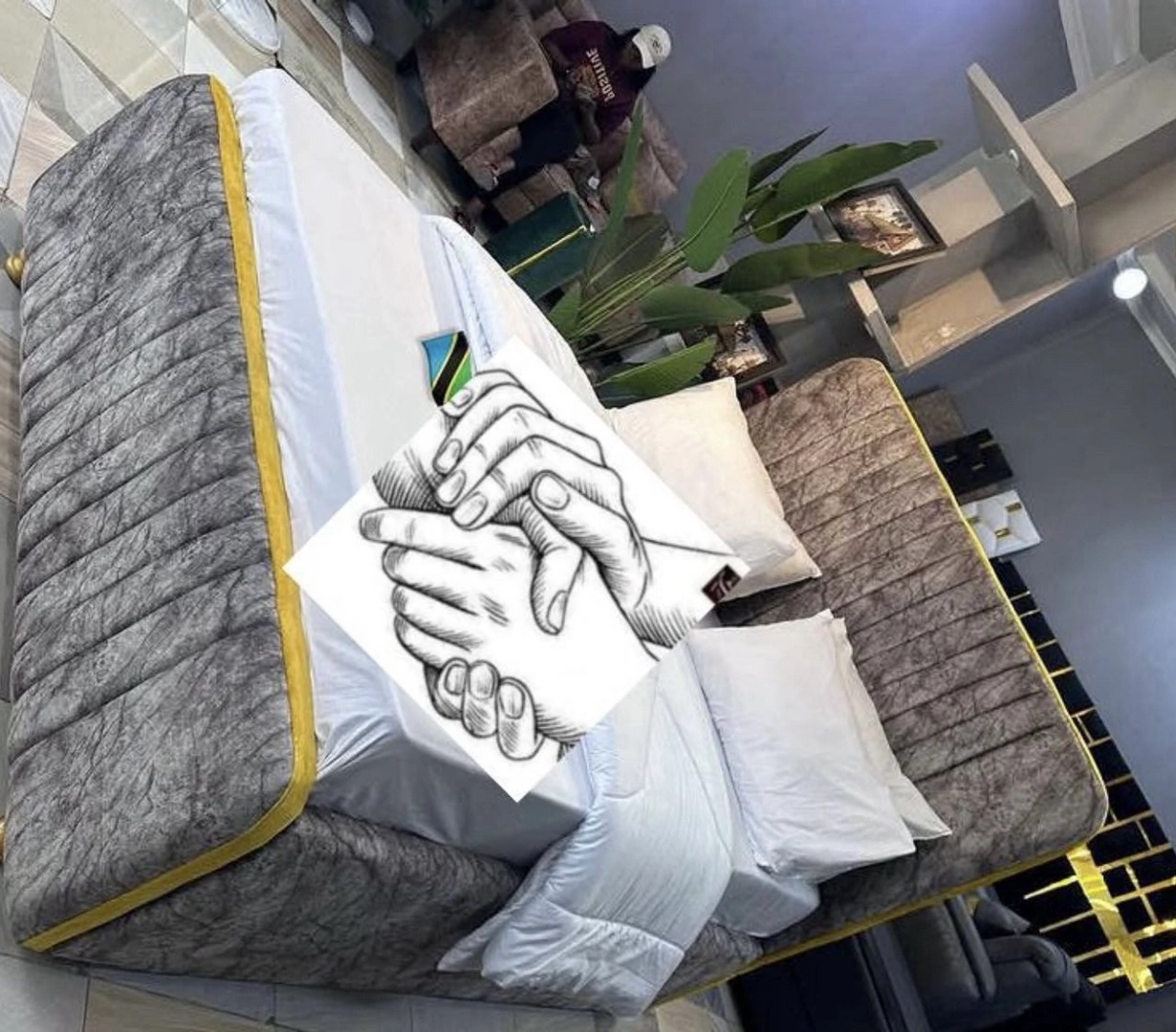 Kitanda cha Bed Sofa Kisasa 5x6 kwa Punguzo