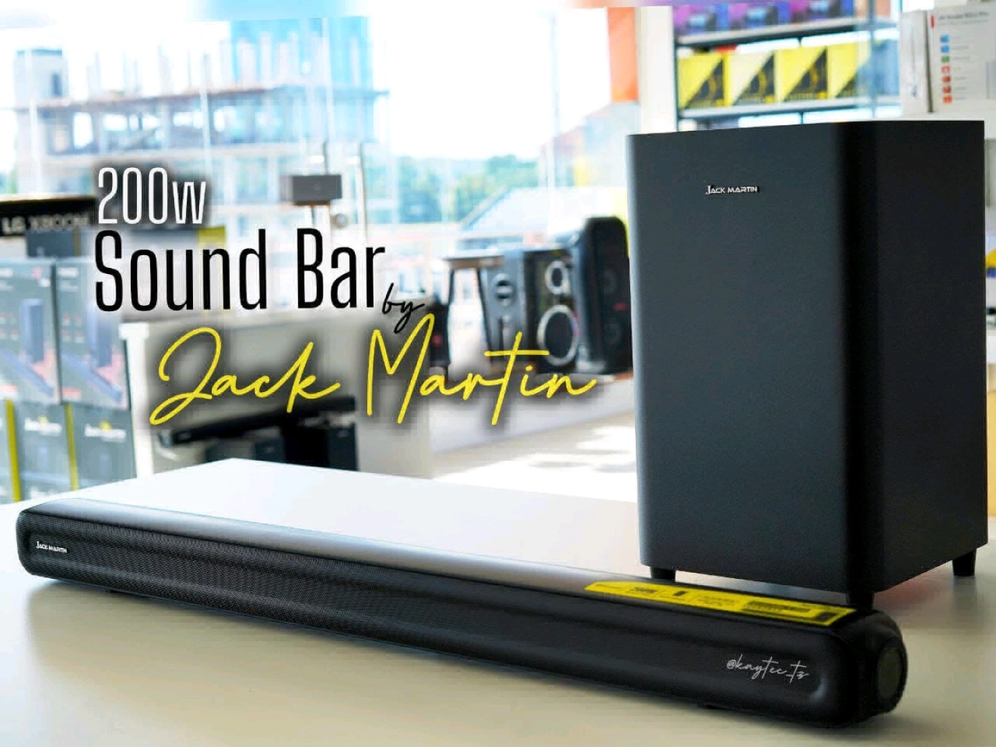 Brand New Jack Martin 200W Sound Bar Super Bass
