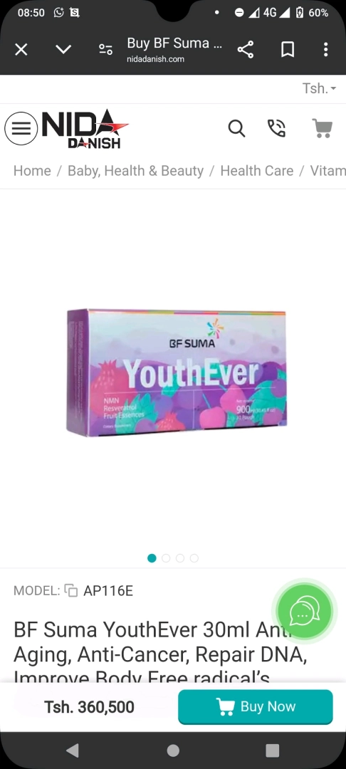 GF SUMA YouthEver NMN Resveratrol Anti-Aging Supplement