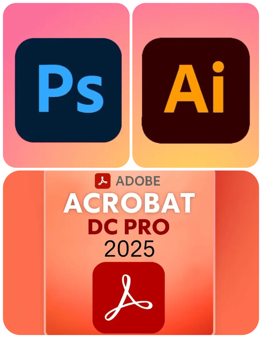 Adobe Photoshop, Illustrator & Acrobat Pro 2026 Bundle