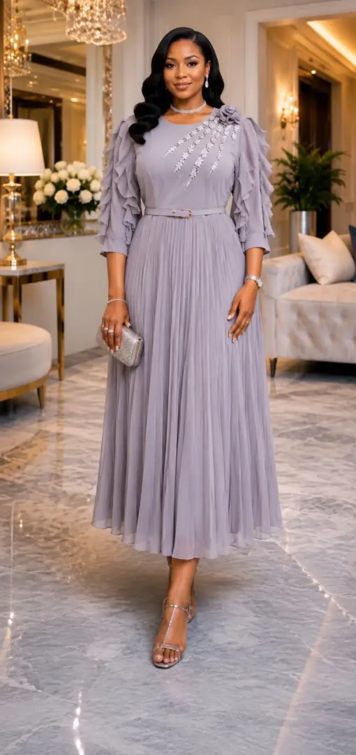 Elegant Pleated Chiffon Dresses