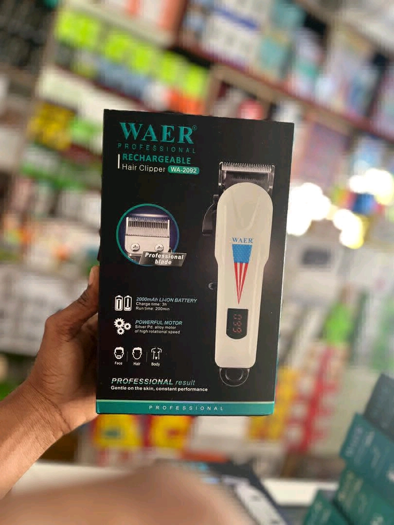 WAER Professional Rechargeable Hair Clipper WA-2092