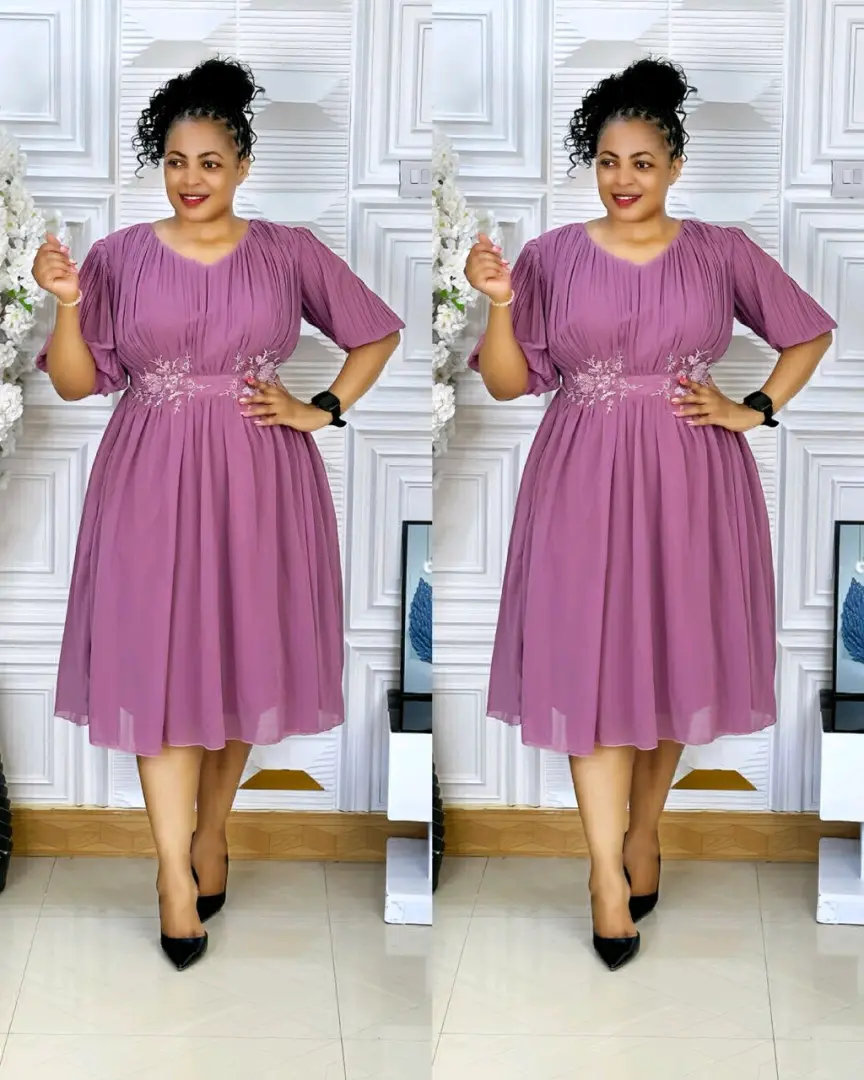 Dark Green Dress (Sizes L-3XL) thumbnail 2